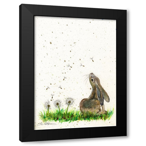 101a Black Modern Wood Framed Art Print by Steel, Emma