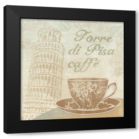 Caffe Pisa Black Modern Wood Framed Art Print by Clark, Erin