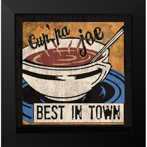Best in Town Black Modern Wood Framed Art Print by Clark, Erin