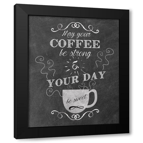 Sweet Coffee Black Modern Wood Framed Art Print with Double Matting by Clark, Erin