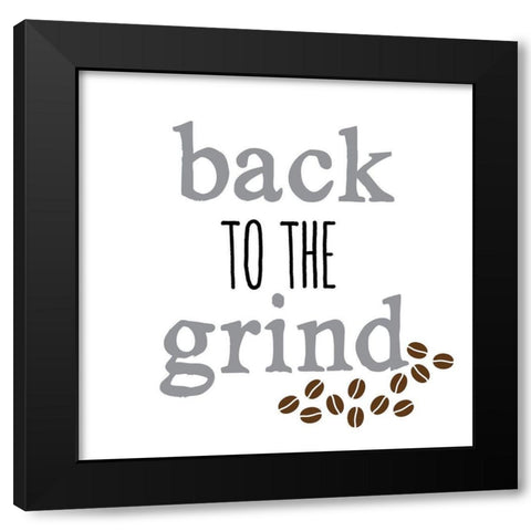Grind Black Modern Wood Framed Art Print with Double Matting by Clark, Erin