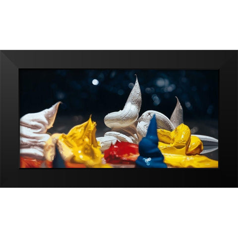 Fool Moon Black Modern Wood Framed Art Print by Chartier, Francois