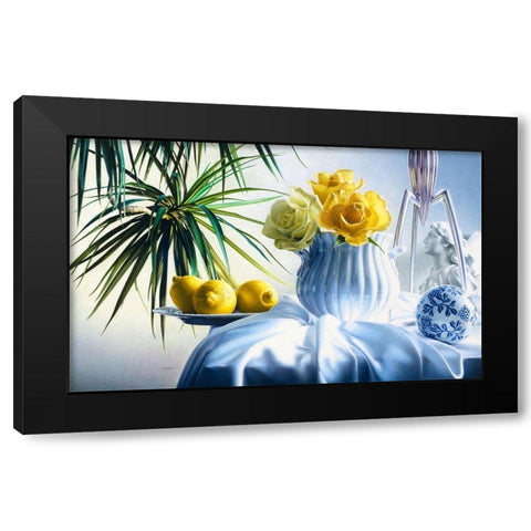 Good Morning Black Modern Wood Framed Art Print with Double Matting by Chartier, Francois