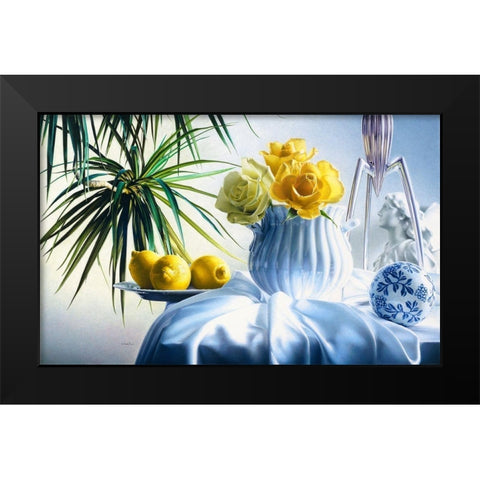 Good Morning Black Modern Wood Framed Art Print by Chartier, Francois