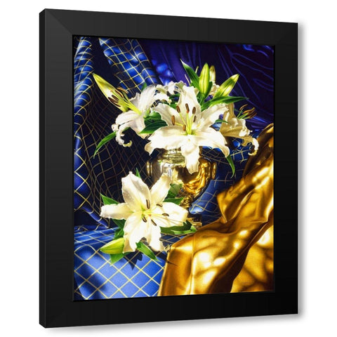Rosegarden Black Modern Wood Framed Art Print with Double Matting by Chartier, Francois