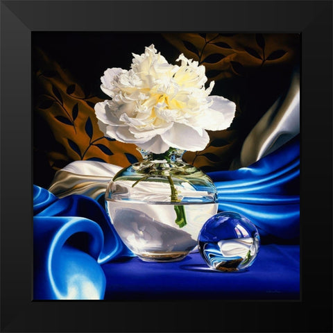 Solitaire Black Modern Wood Framed Art Print by Chartier, Francois