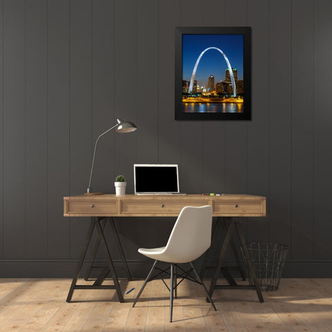 Gateway Vertical Black Modern Wood Framed Art Print by Galloimages Online