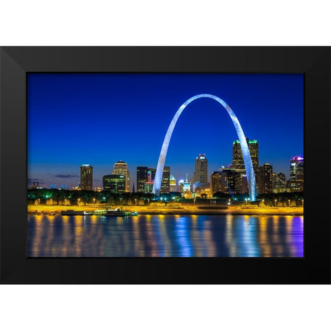 Gateway Horizontal Black Modern Wood Framed Art Print by Galloimages Online