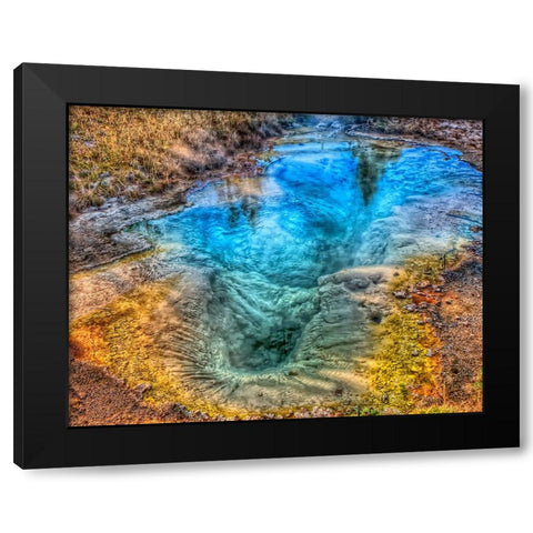 Seismograph Pool YNP Black Modern Wood Framed Art Print by Galloimages Online