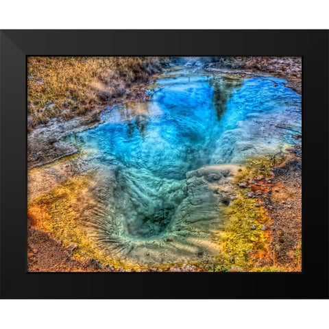 Seismograph Pool YNP Black Modern Wood Framed Art Print by Galloimages Online