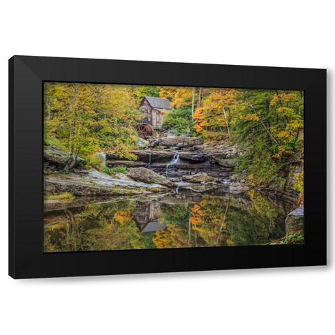 Grist Mill Fall 2013 2 Black Modern Wood Framed Art Print with Double Matting by Galloimages Online