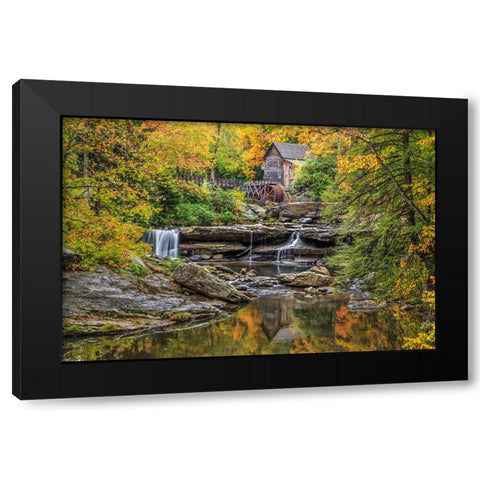 Grist Mill Fall 2013 5 Black Modern Wood Framed Art Print by Galloimages Online