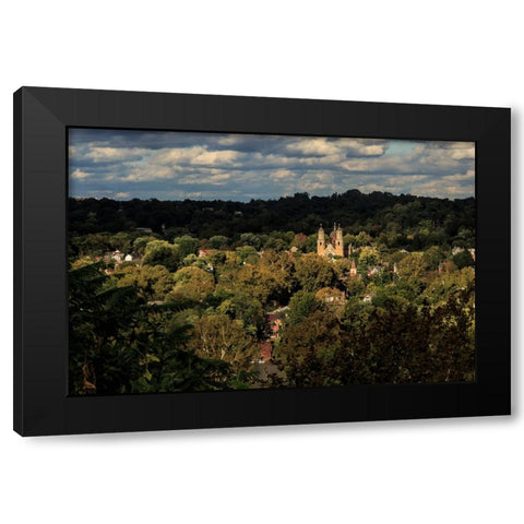St. Marys Church, Marietta Oh Black Modern Wood Framed Art Print with Double Matting by Galloimages Online