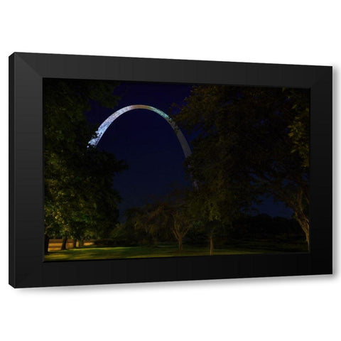Arch In The Park Black Modern Wood Framed Art Print by Galloimages Online
