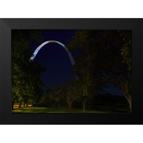 Arch In The Park Black Modern Wood Framed Art Print by Galloimages Online