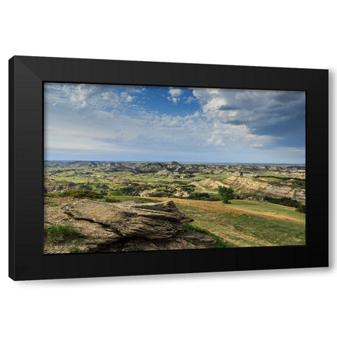 Bucks Hill View Black Modern Wood Framed Art Print with Double Matting by Galloimages Online