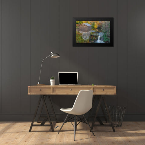 Lantermans Mill Black Modern Wood Framed Art Print by Galloimages Online