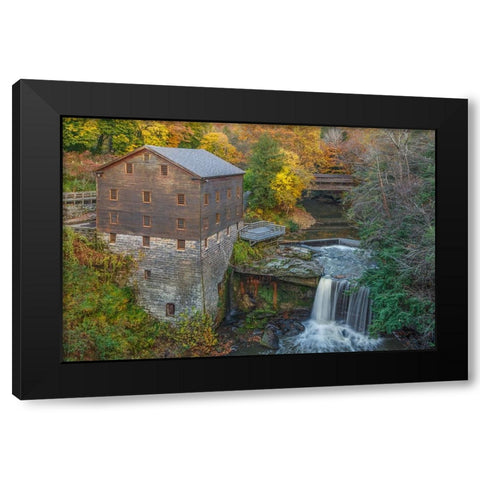 Lantermans Mill Black Modern Wood Framed Art Print by Galloimages Online