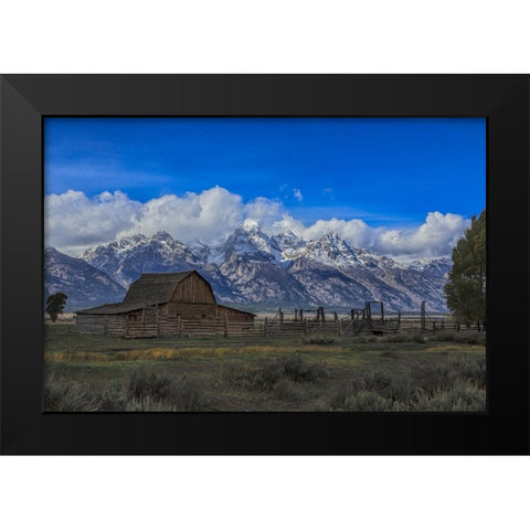 Moulton Barn Black Modern Wood Framed Art Print by Galloimages Online