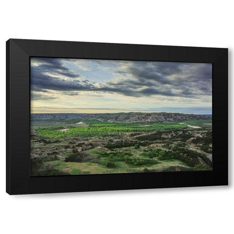 Oxbow Overlook (TRNP) Black Modern Wood Framed Art Print by Galloimages Online