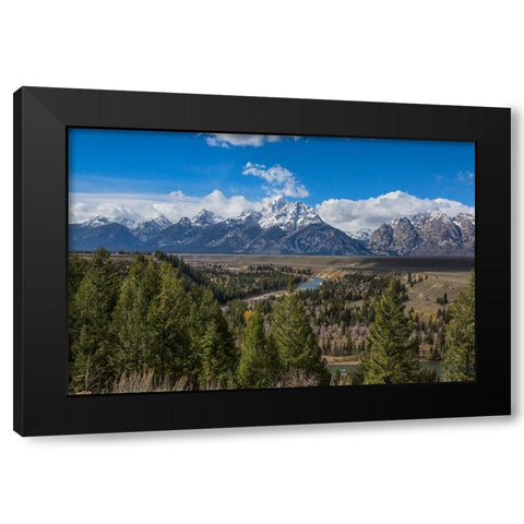 Snake River Overlook Black Modern Wood Framed Art Print with Double Matting by Galloimages Online