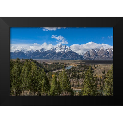 Snake River Overlook Black Modern Wood Framed Art Print by Galloimages Online