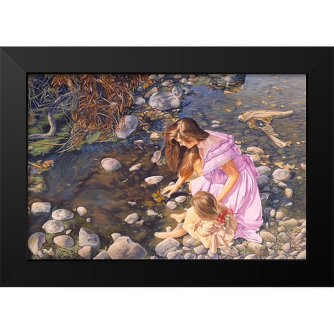 Age Of Innocence Black Modern Wood Framed Art Print by Stevenson, Graeme