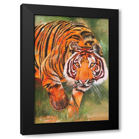 And Then Suddenly Black Modern Wood Framed Art Print by Stevenson, Graeme