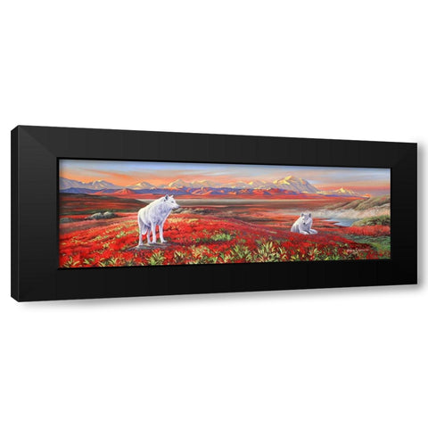 Arctic Bond Black Modern Wood Framed Art Print with Double Matting by Stevenson, Graeme