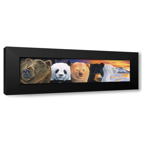 Connections 1 Black Modern Wood Framed Art Print by Stevenson, Graeme
