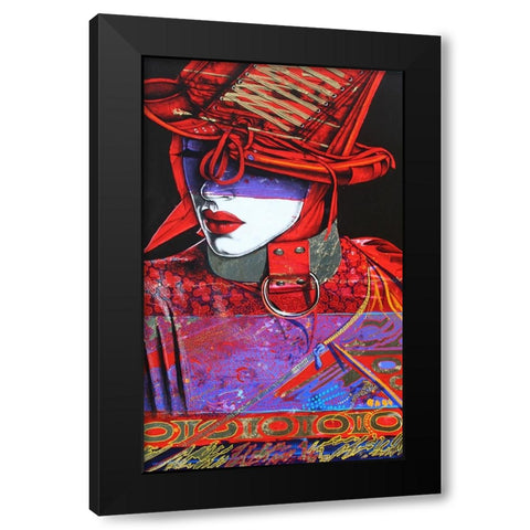 Devine Devil Black Modern Wood Framed Art Print by Stevenson, Graeme
