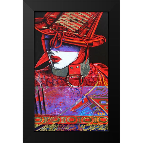 Devine Devil Black Modern Wood Framed Art Print by Stevenson, Graeme