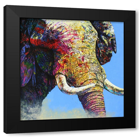Electric Matriarch Black Modern Wood Framed Art Print with Double Matting by Stevenson, Graeme