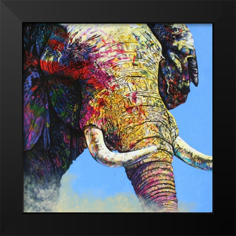 Electric Matriarch Black Modern Wood Framed Art Print by Stevenson, Graeme