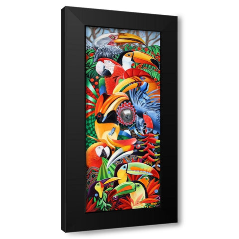 Heads Up Black Modern Wood Framed Art Print with Double Matting by Stevenson, Graeme