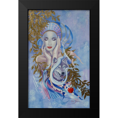 In The Garden Of Good And Evil Black Modern Wood Framed Art Print by Stevenson, Graeme