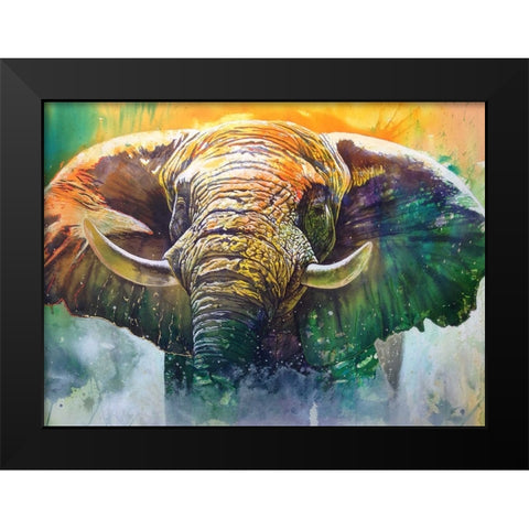 Ivory Mists Black Modern Wood Framed Art Print by Stevenson, Graeme