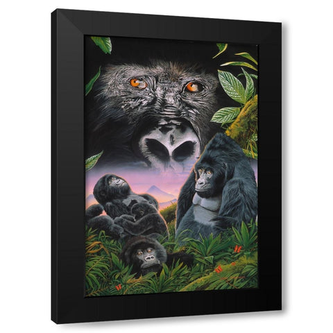 Just Like You Black Modern Wood Framed Art Print with Double Matting by Stevenson, Graeme