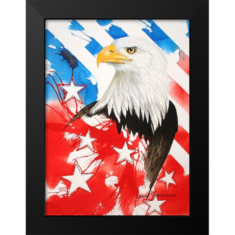 Liberty 2 Black Modern Wood Framed Art Print by Stevenson, Graeme