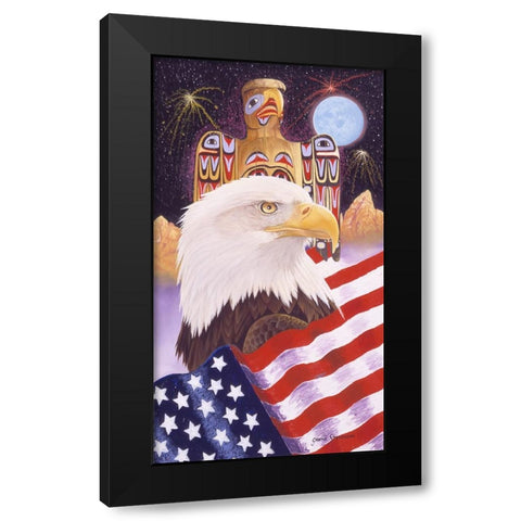 Liberty And Freedom Black Modern Wood Framed Art Print by Stevenson, Graeme