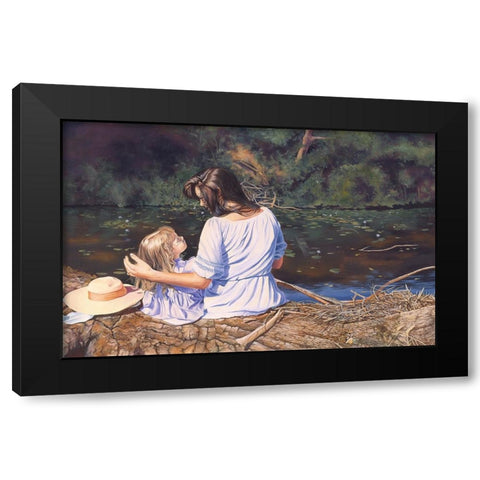 My Mothers Memories Black Modern Wood Framed Art Print by Stevenson, Graeme