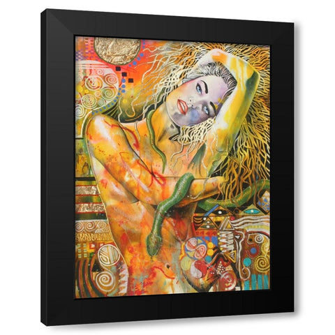 Od To Klimt Black Modern Wood Framed Art Print by Stevenson, Graeme