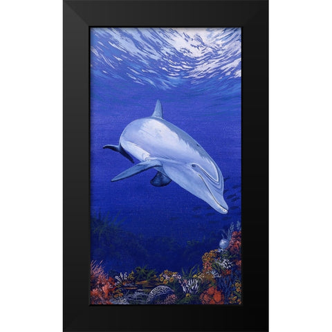 On My Own Black Modern Wood Framed Art Print by Stevenson, Graeme