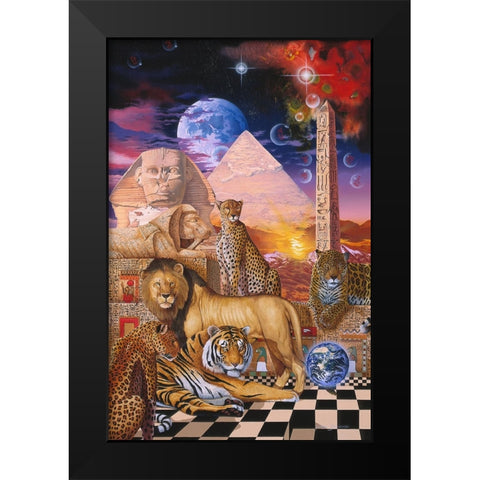 Pharoahs Pride Black Modern Wood Framed Art Print by Stevenson, Graeme