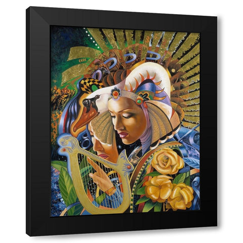 Reflections Of Life Black Modern Wood Framed Art Print by Stevenson, Graeme