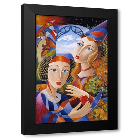 Royal Grapes Black Modern Wood Framed Art Print with Double Matting by Stevenson, Graeme