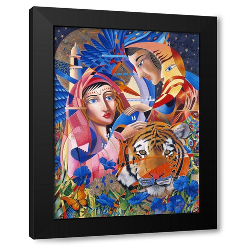 Sweet Taste Of India Black Modern Wood Framed Art Print with Double Matting by Stevenson, Graeme