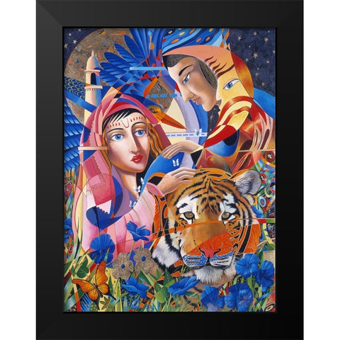 Sweet Taste Of India Black Modern Wood Framed Art Print by Stevenson, Graeme