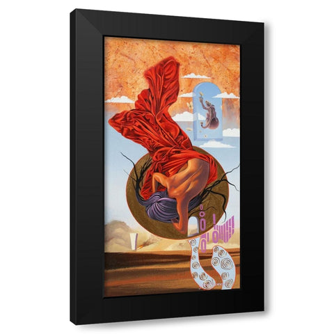 The Decent Black Modern Wood Framed Art Print with Double Matting by Stevenson, Graeme