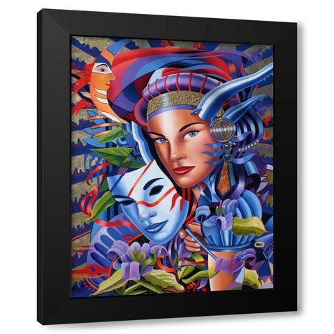 The Devil In Me 2 Black Modern Wood Framed Art Print by Stevenson, Graeme
